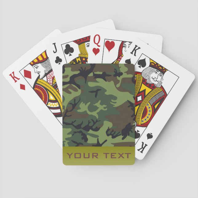 Army Camo Poker Cards (Back)