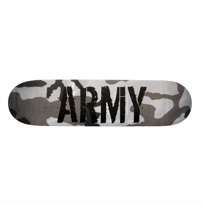 Army camo skateboard