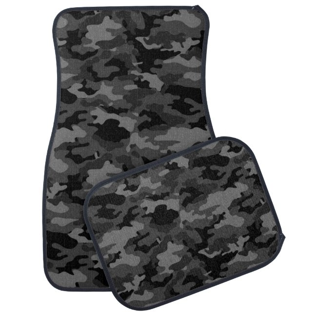 Army Camouflage (Black Color) Car Mats (Set)