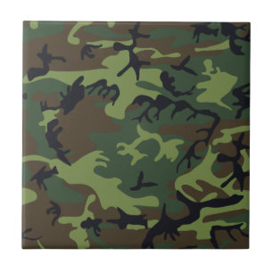 Army camouflage ceramic tile