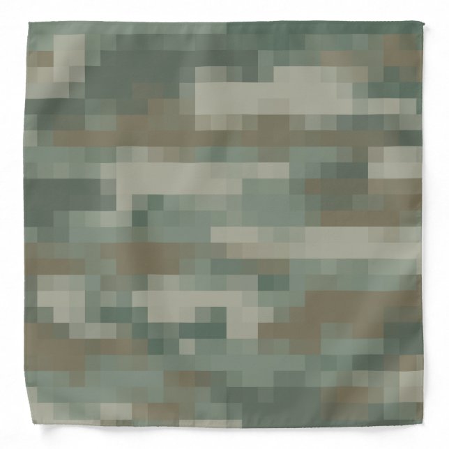 Army camouflage design bandana | Pixel camo (Front)
