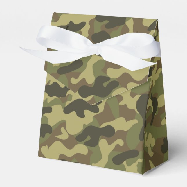 Army Camouflage Favor Boxes (Front Side)