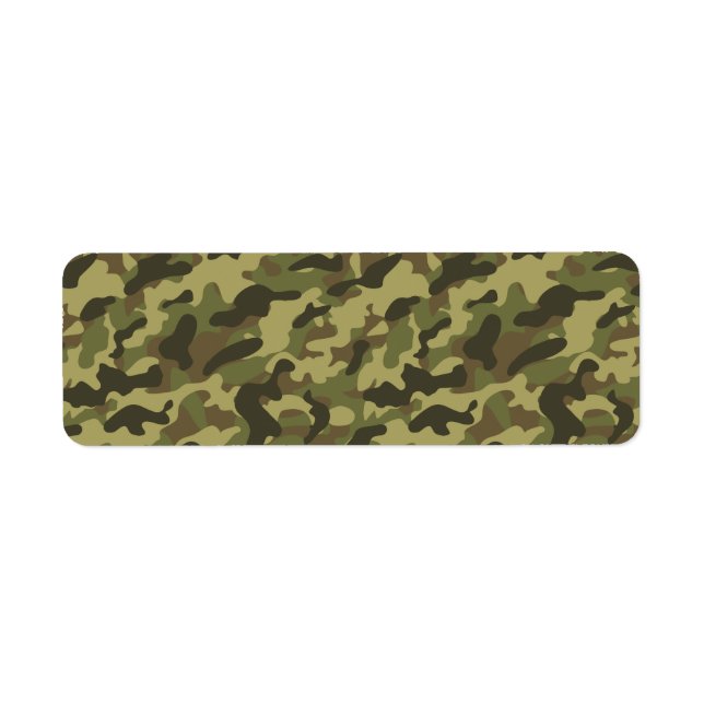 Army Camouflage Label (Front)