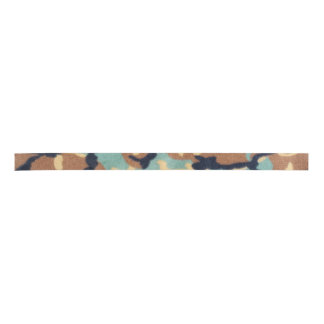 Army Camouflage Pattern Satin Ribbon