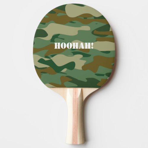 Army camouflage ping pong paddle for table tennis