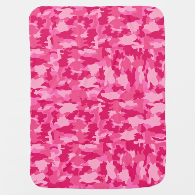 Army Camouflage Pink Pattern Background Baby Blanket (Front)