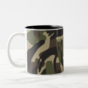 Army Camouflage Two-Tone Coffee Mug