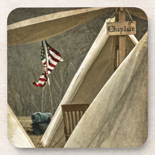 Army Chaplain Beverage Coaster (Front)