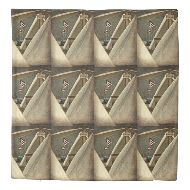 Army Chaplain Duvet Cover (Back)