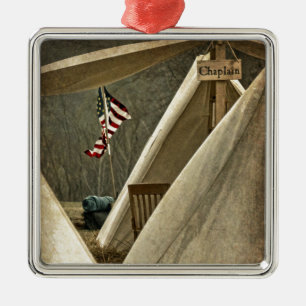 Army Chaplain Metal Ornament