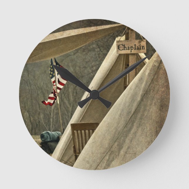 Army Chaplain Round Clock (Front)