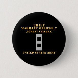 Army - Chief Warrant Officer 2 - CW02 - Flat - Com Button