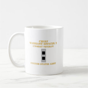 Army - Chief Warrant Officer 2 - CW02 - Flat - Com Coffee Mug