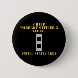 Army - Chief Warrant Officer 2 - CW02 - Flat - Ret Button