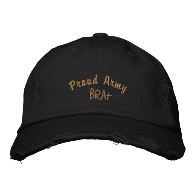 Army Child Humor - Gift Idea Embroidered Baseball Cap (Front)