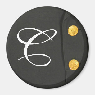 ARMY Class A Uniform Dress Monogram Initial Magnet