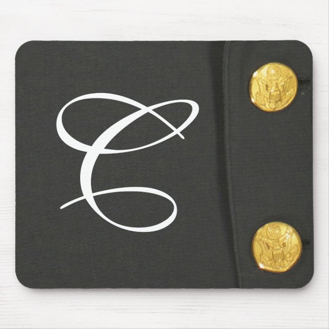 ARMY Class A Uniform Monogram Initial Mouse Pad (Front)