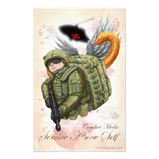 ARMY Combat Medic - Service Above Self Photo Print