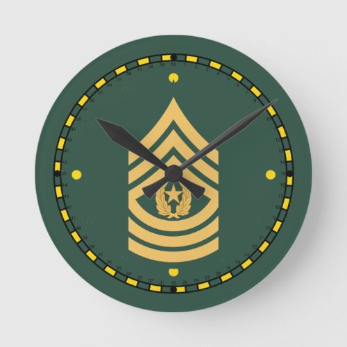 Army Command Sergeant Major Clock