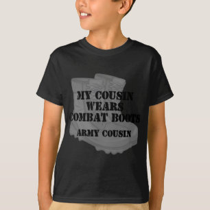 Army Cousin Combat Boots T-Shirt