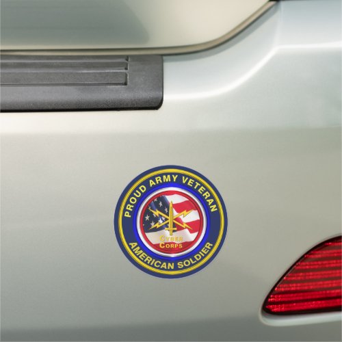 Army Cyber Corps Veteran Car Magnet