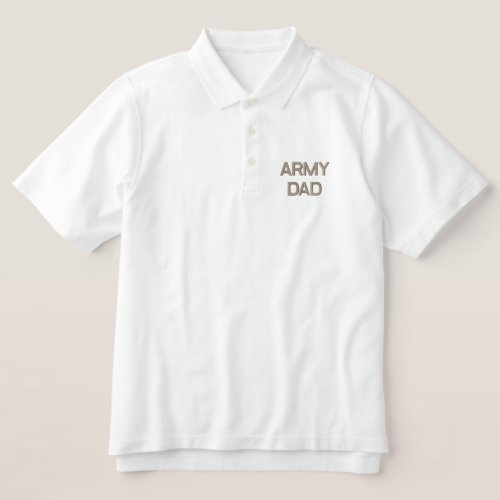 ARMY DAD EMBROIDERED POLO SHIRT