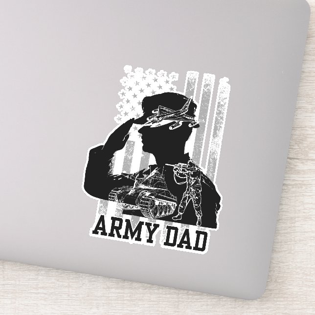 Army Dad Sticker (Detail)