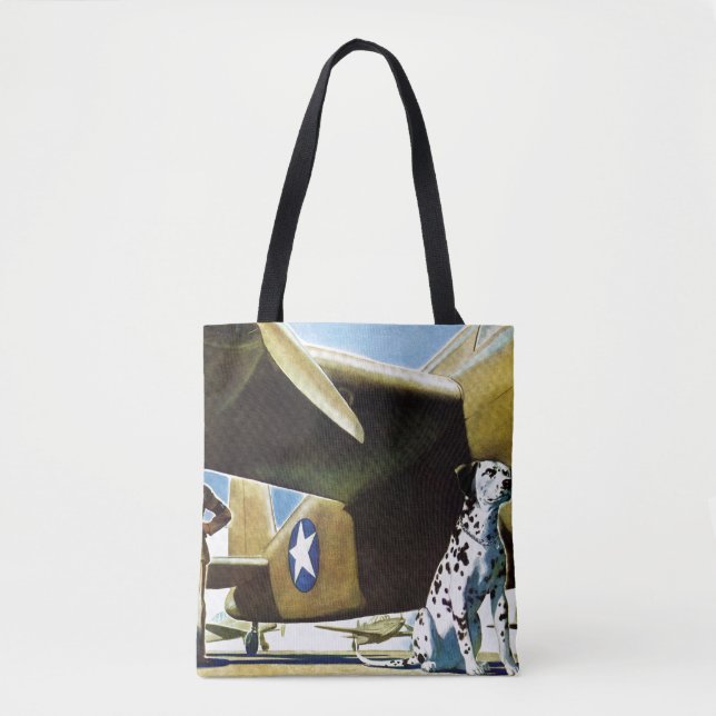 Army Dog Tote Bag (Front)