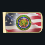 Army Drill Sergeant  Gold Finish Money Clip<br><div class="desc">Display your pride in our dedicated Drill Sergeants! This exclusively designed art design makes a wonderful gift to any who are serving or have served as a Drill Instructor! Let all who see this design know of your support and admiration for the truly remarkable Soldiers along with their beloved families...</div>