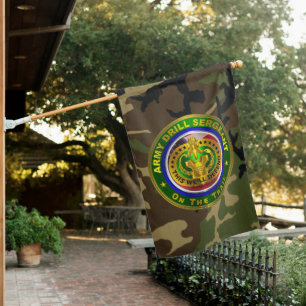 Army Drill Sergeant  House Flag