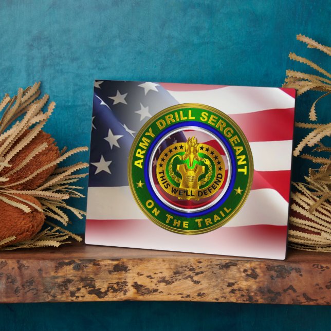 Army Drill Sergeant  Plaque (Side)