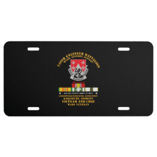 Army - DUI - 249th Engineer Battalion License Plate