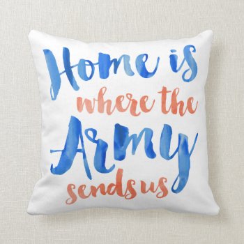 Army Duty Station Customizable Pillow by MilCouture at Zazzle