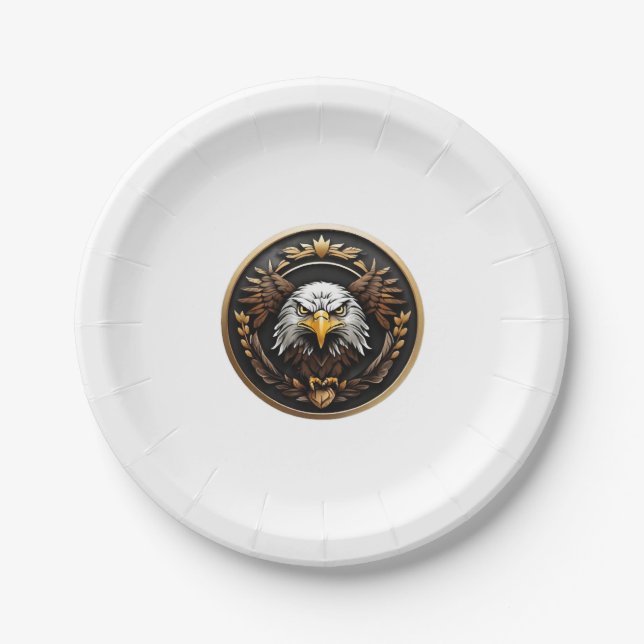 Army Eagle Paper Plates (Front)