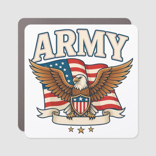 Army Emblem Car Magnet (Front)