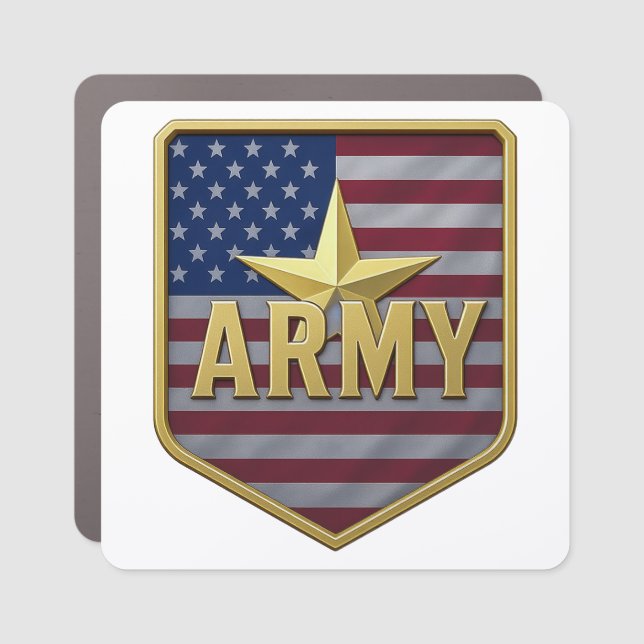 Army Emblem Car Magnet (Front)