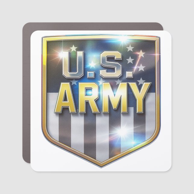 Army Emblem Car Magnet (Front)