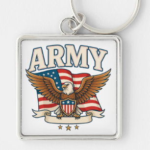 ARMY Emblem Design Keychain