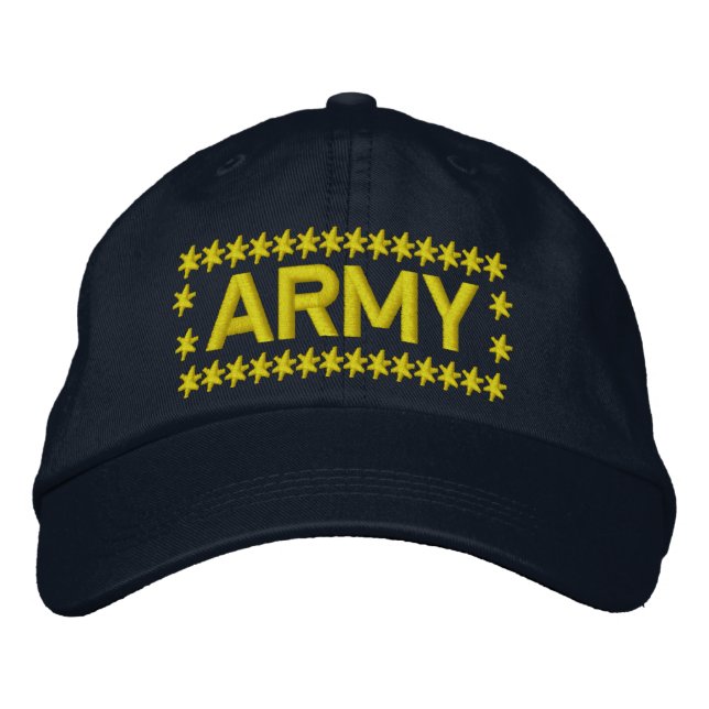Army Embroidered Baseball Cap (Front)