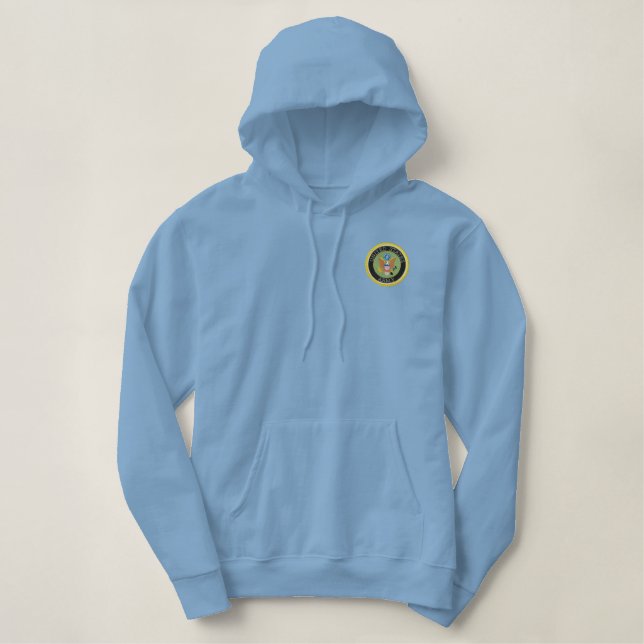 Army Embroidered Hoodie (Design Front)