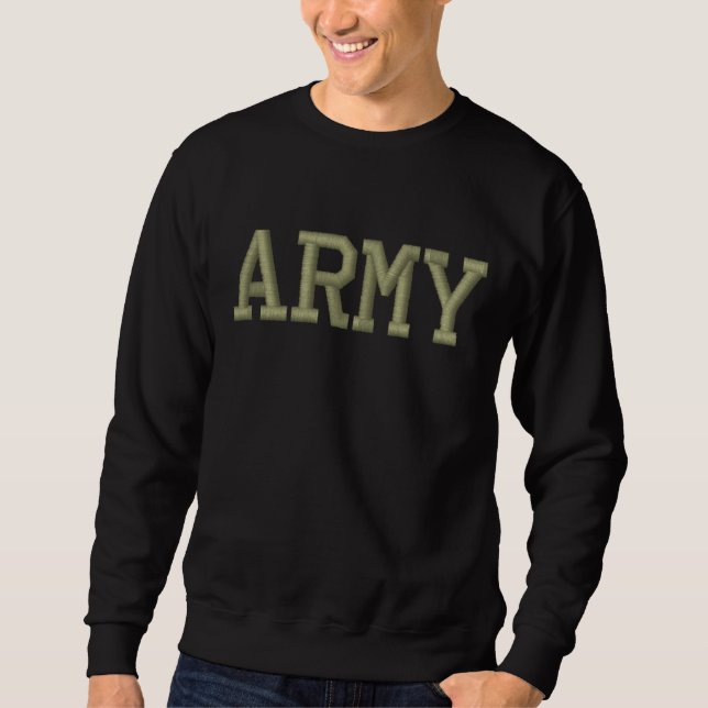 ARMY EMBROIDERED SWEATSHIRT (Front)