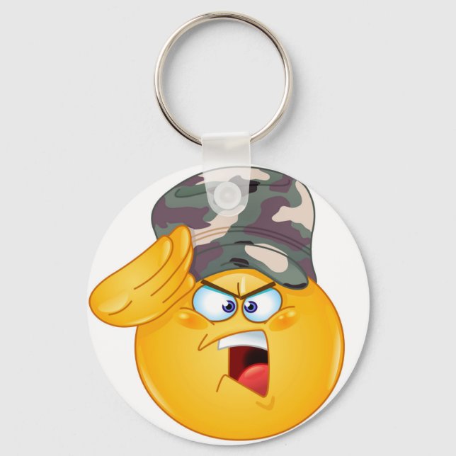 army emoji keychain (Front)