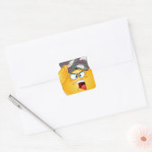 army emoji square sticker (Envelope)