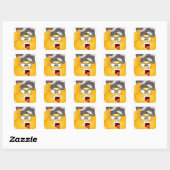 army emoji square sticker (Sheet)