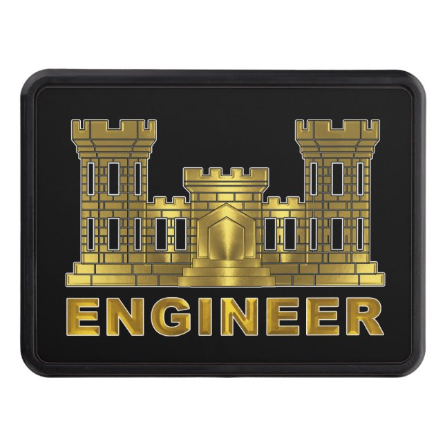 Army Engineer Castle Hitch Cover (Front)