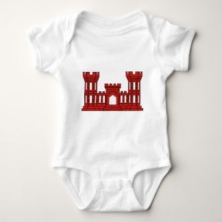Army Engineer Insignia - Red Baby Bodysuit