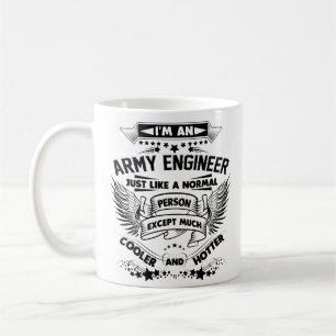 Army Engineer Mug Funny Gift Coffee Cup for Mom Da
