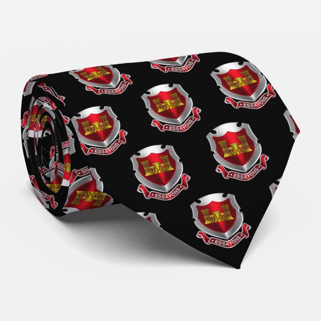Army Engineer Neck Tie (Rolled)