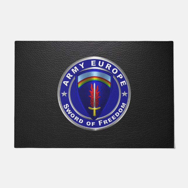 Army Europe USAREUR  Doormat (Front)