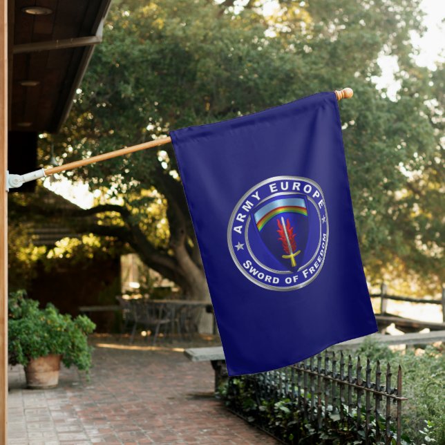 Army Europe USAREUR  House Flag (In SItu)
